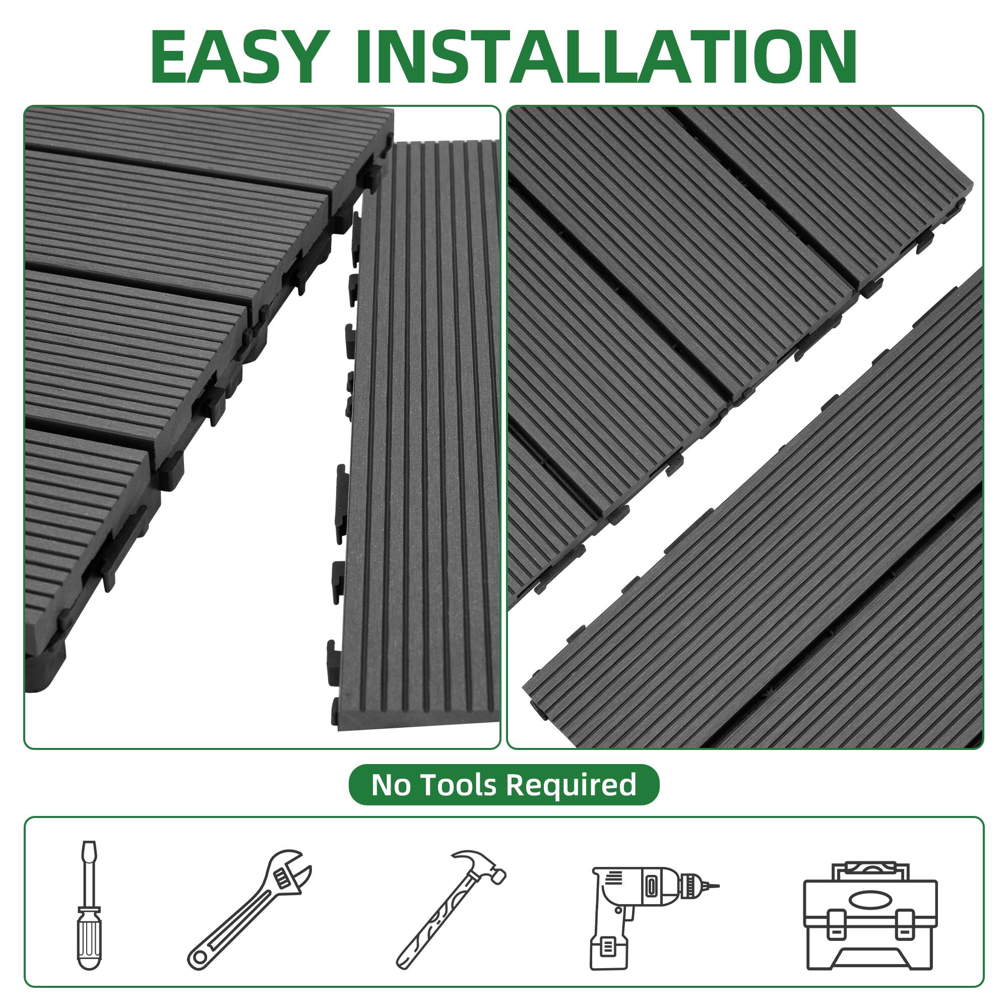 EASY INSTALLATION  
No Tools Required