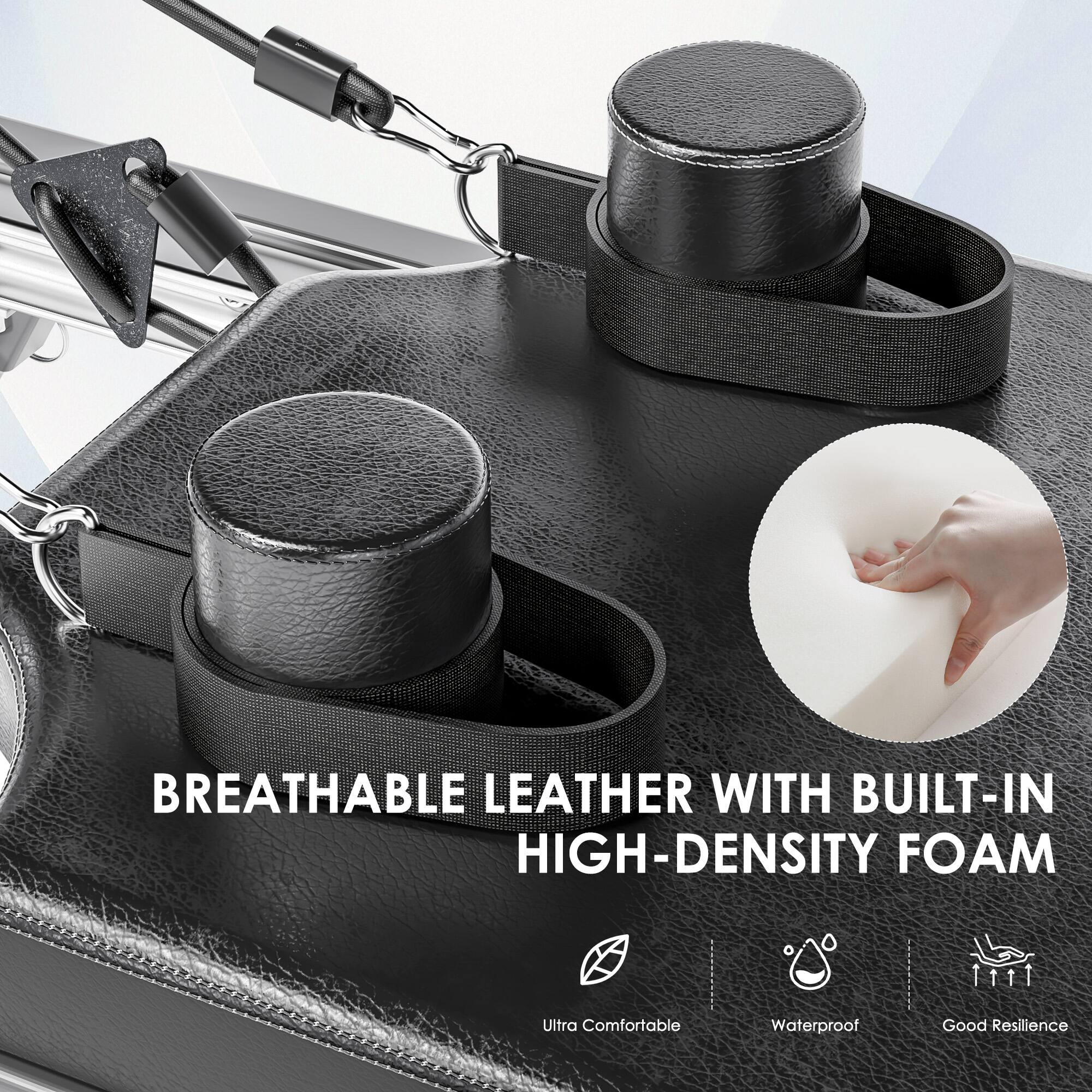 BREATHABLE LEATHER WITH BUILT-IN HIGH-DENSITY FOAM

- Ultra Comfortable
- Waterproof
- Good Resilience