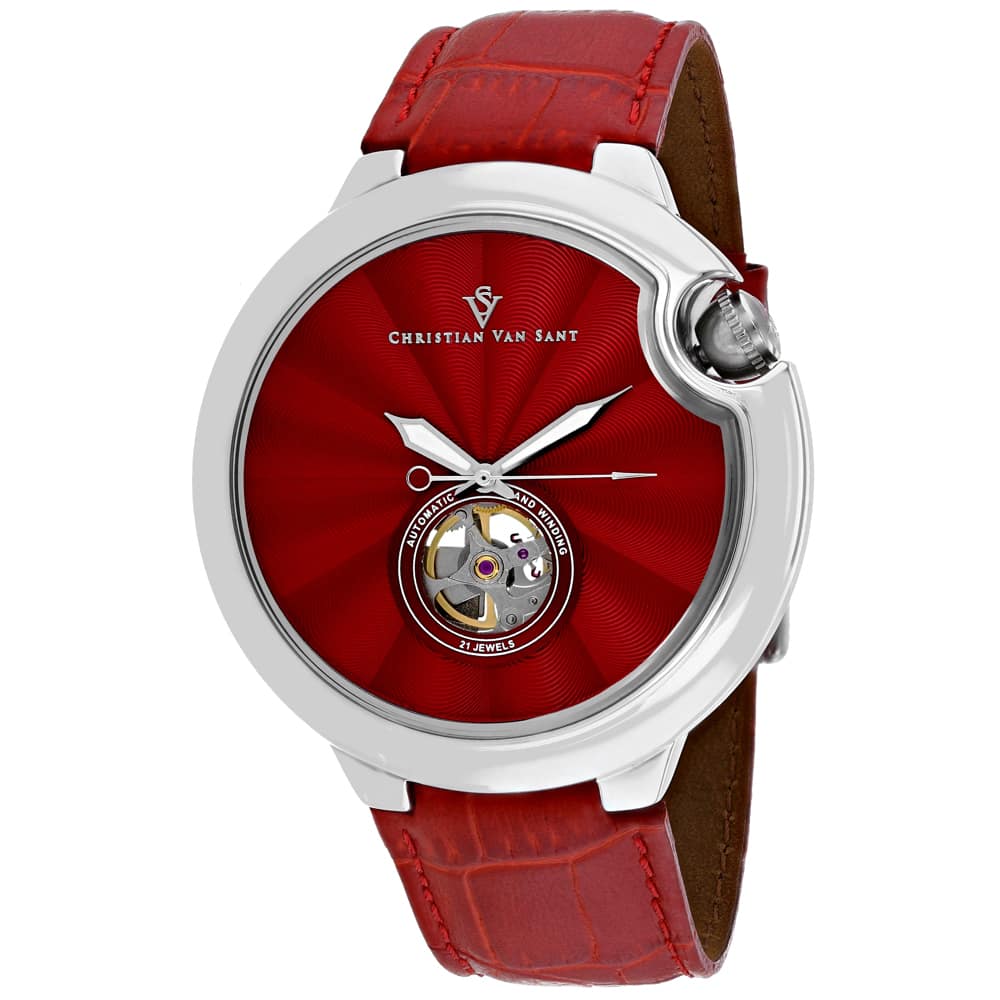 Christian Van Sant - Men's Cyclone Automatic Dial Watch - CV0142 - Red price history on PriceWatchPro