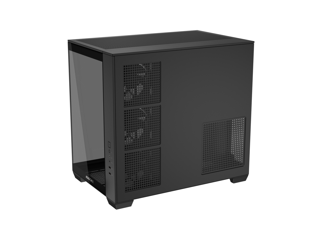 Alt View 4. ASUS - ASUS A32 PLUS ATX Case, 360mm Radiator, 420mm GPU, Dual-Chamber Cooling, 4 ARGB Fans - Black.