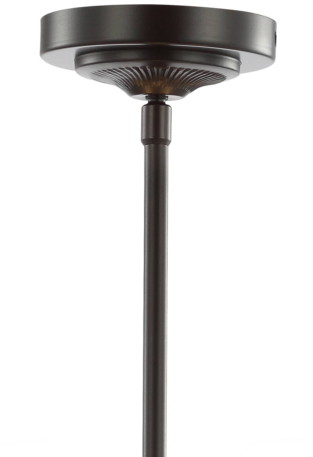 Alt View 5. Jonathan Y - Caroline 16" Metal/Crystal LED Adjustable Chandelier, Oil Rubbed Bronze - Oil Rubbed Bronze.
