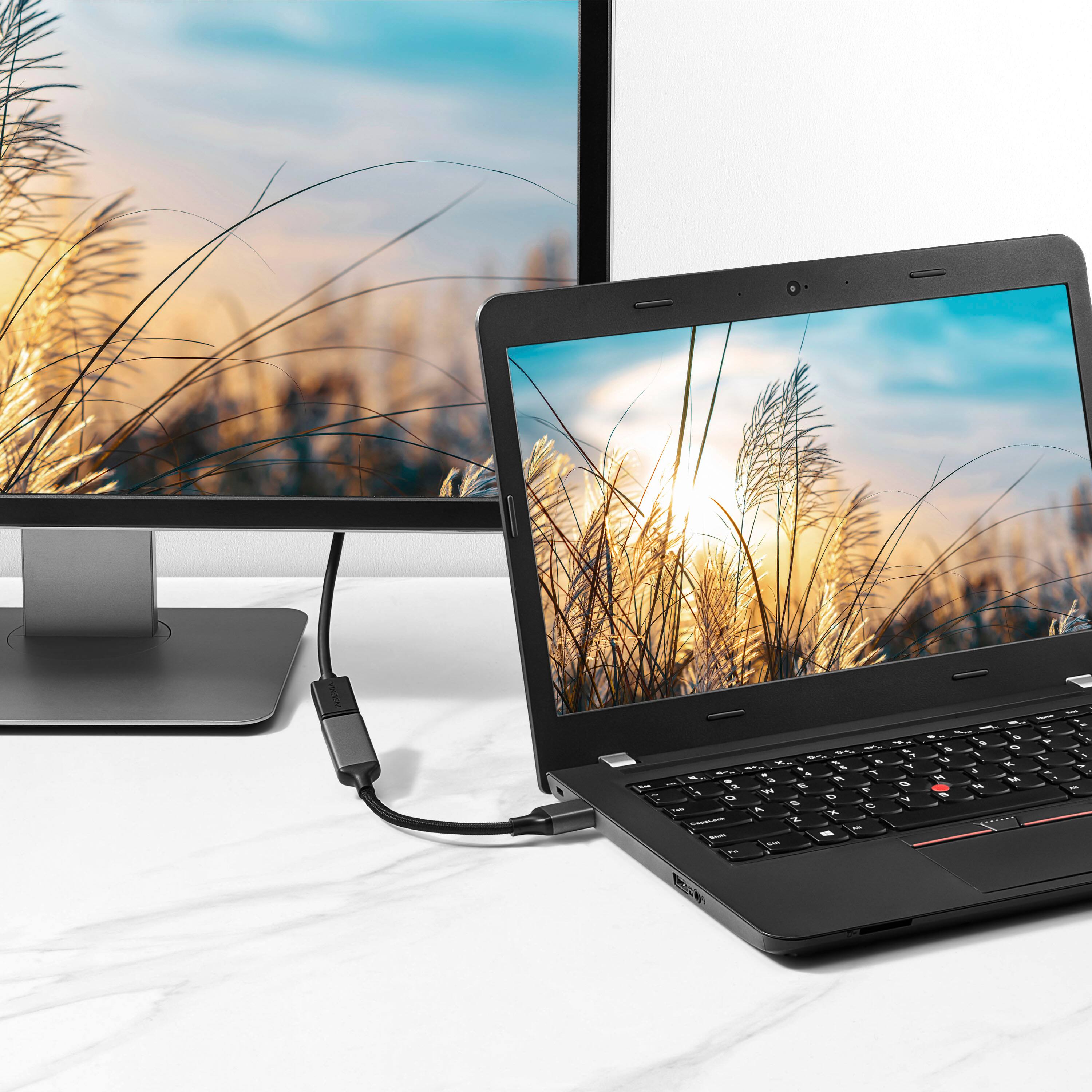 Alt View 1. Insignia™ - DisplayPort to HDMI Adapter - Black.