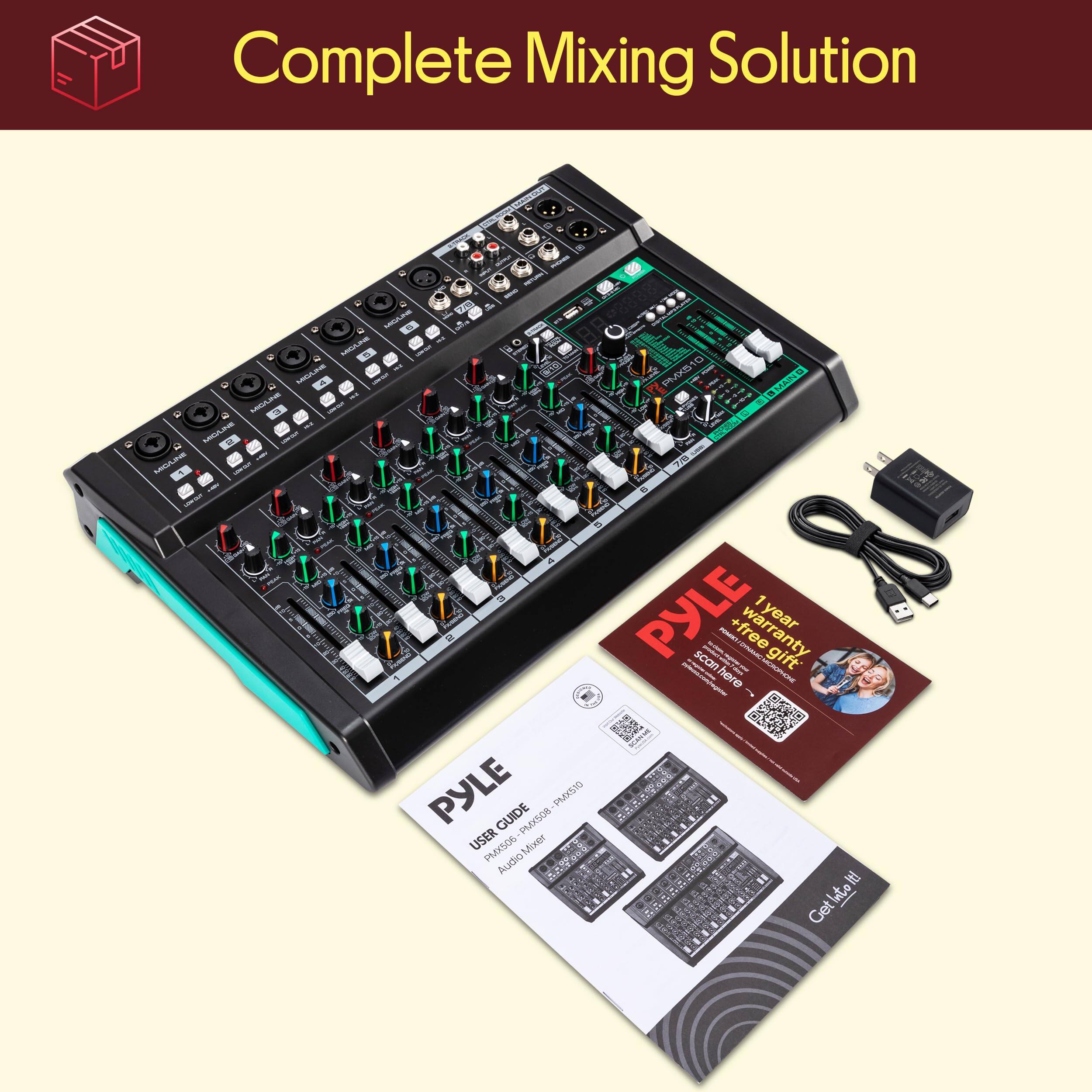 Complete Mixing Solution

PYLE PMX506

1 year free warranty gift

PYLE GUIDE

Audio Mixer

Get it!