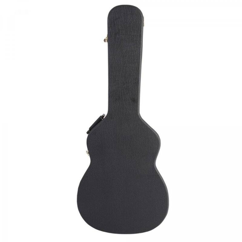 Alt View 1. On Stage Stands - On-Stage GCA5500 Hardshell Molded Shallow-Body Acoustic Guitar Case - Black.
