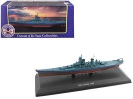 Diecast of Defence Collectibles - USS New Jersey (BB-62) Battleship (1944) 1/1100 Diecast Model by Diecast of Defense - Multi