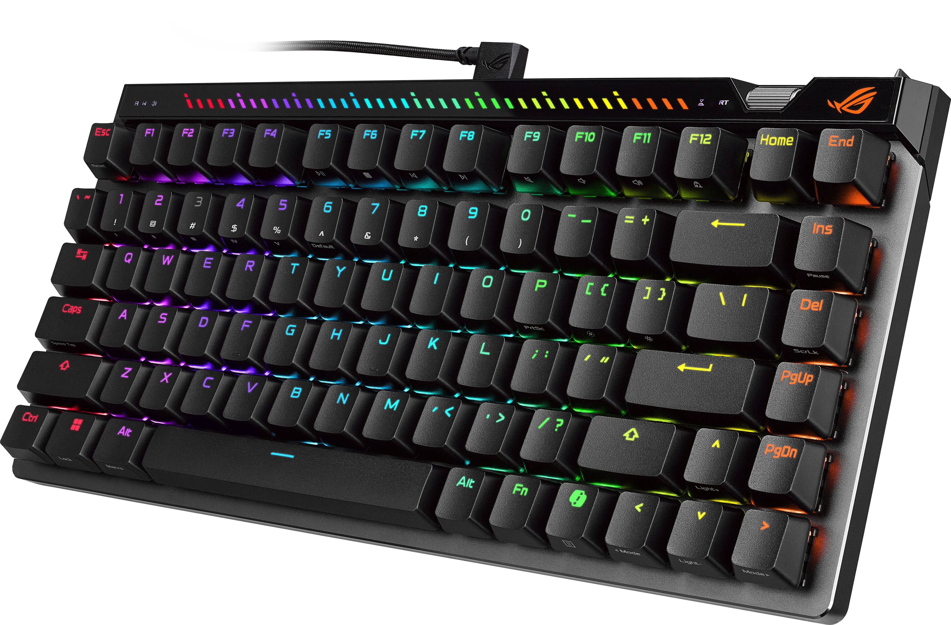 Esc F1 F2 F3 F4 F5 F6 F7 F8 F9 F10 F11 F12 Home End Caps 1 2 3 4 5 6 7 8 9 0 - = Backspace Q W E R T Y U I O P [ ] \ A S D F G H J K L ; ' Enter Z X C V B N M , . / Shift Ctrl Fn Alt Spacebar