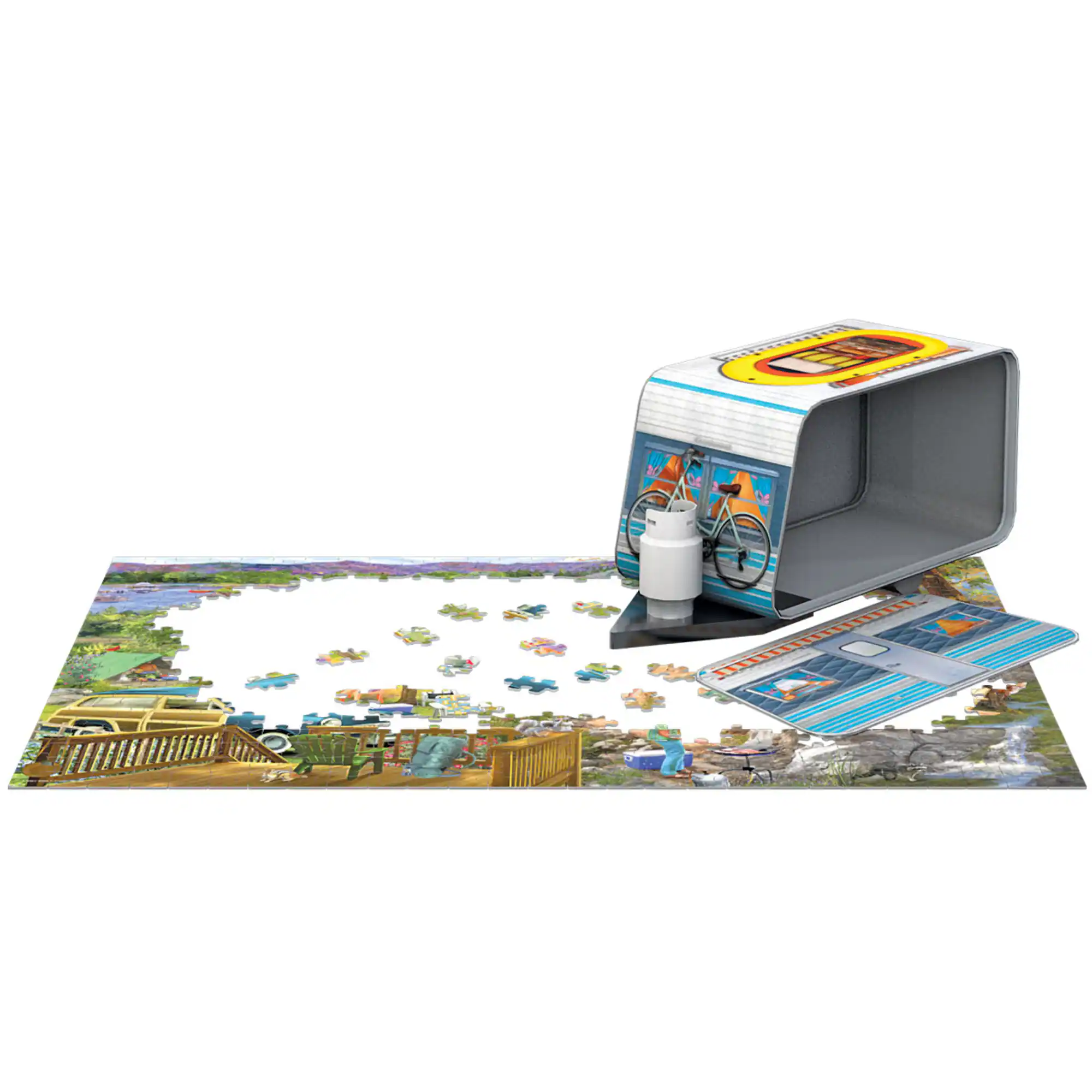 Eurographics Camping Trailer Tin 550 PC Puzzle - Best Buy