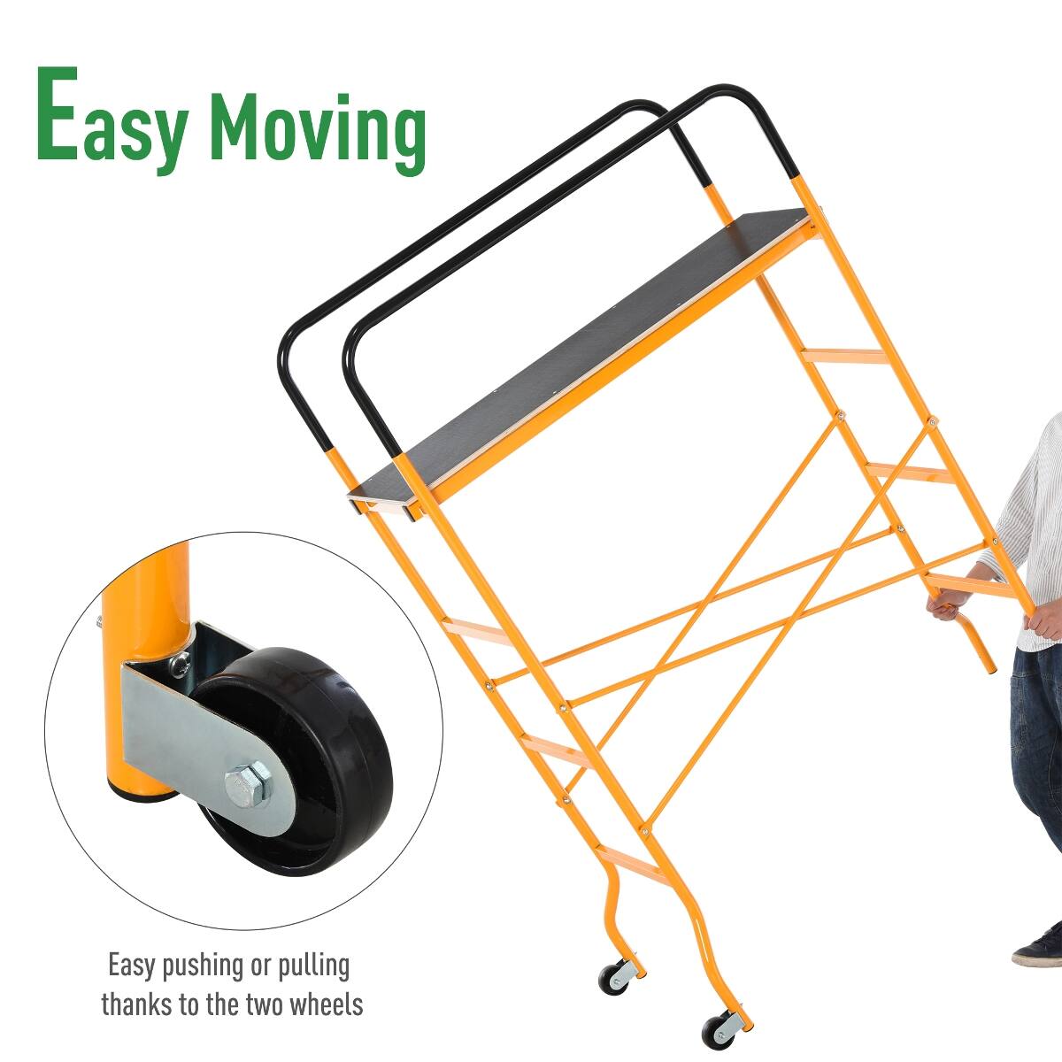 Easy Moving

Easy pushing or pulling thanks to the two wheels