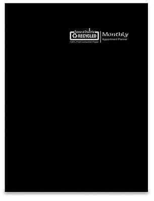 House of Ewolite  
100% Recycled  
Post Consumer Paper  

Monthly  
Appointment Planner