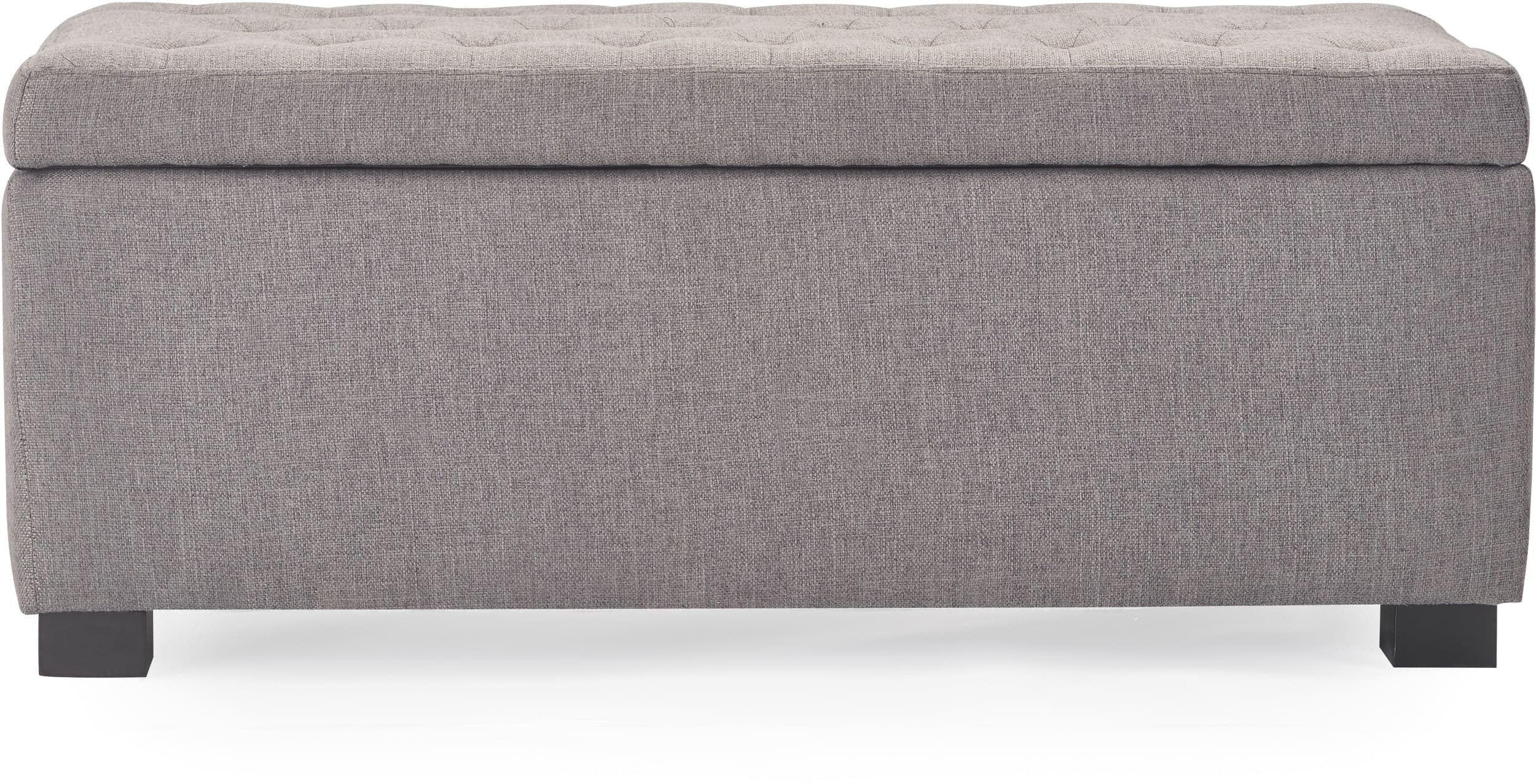 Adore Decor - Arlo Upholstered Storage Bench - Gray