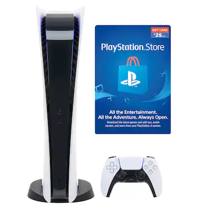 Gift Card $25 for PlayStation Store - All the Entertainment. All the Adventure. Always Open. Download the latest games and add-ons, watch movies, and more from your PlayStation 4 system.