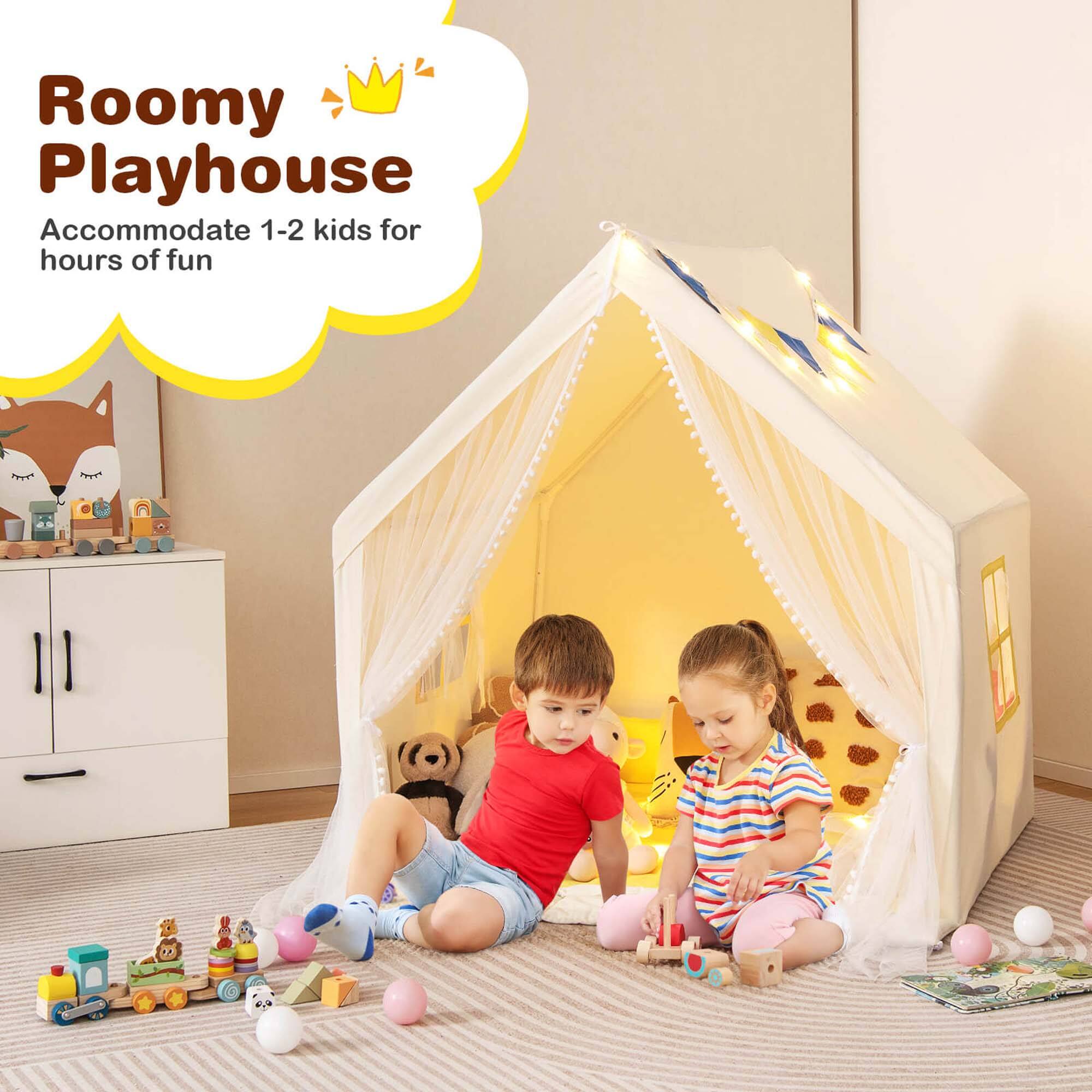 Roomy Playhouse
Accommodate 1-2 kids for hours of fun