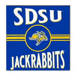 Jardine - South Dakota State Jackrabbits 10'' x 10'' Retro Team Sign - Blue