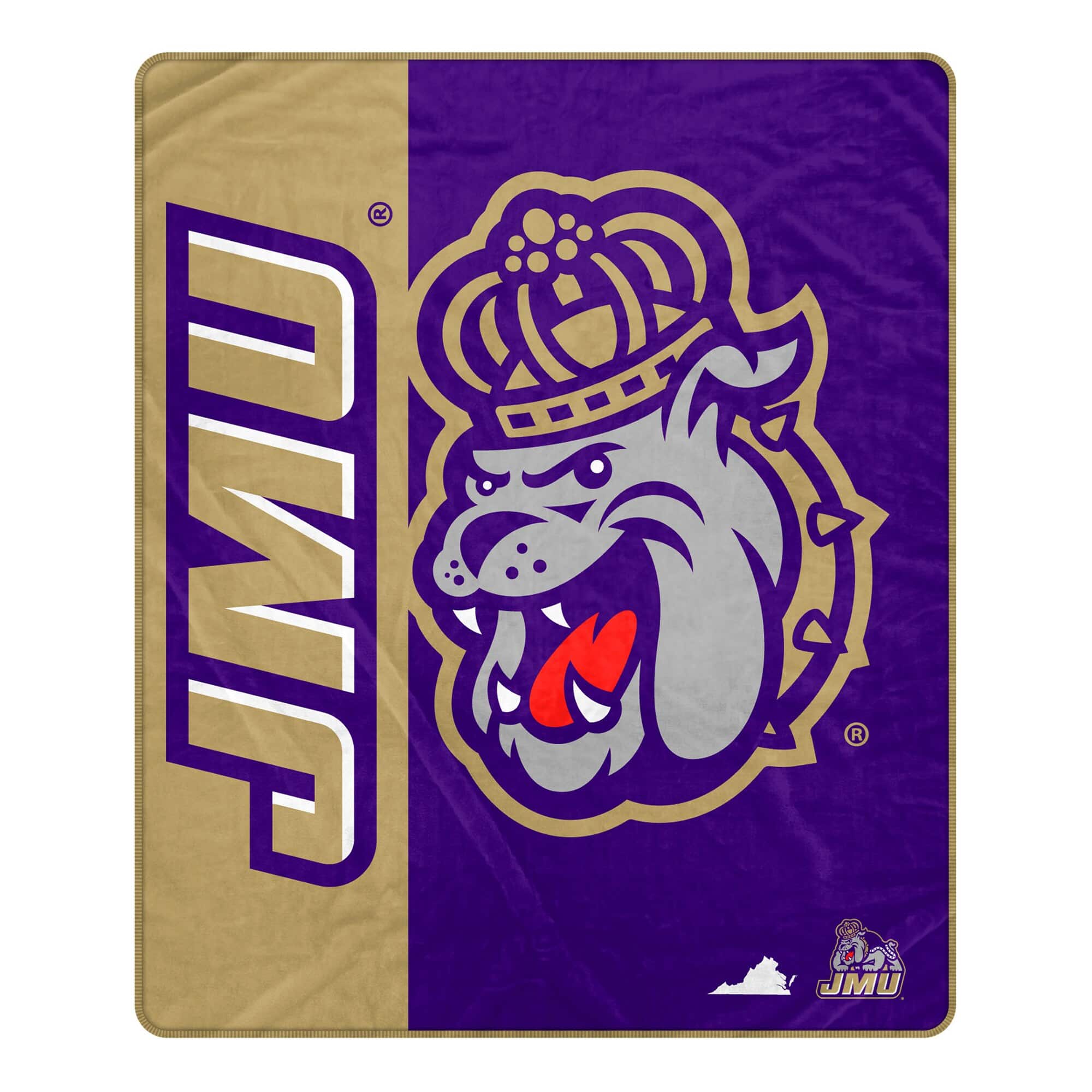 "Pegasus - James Madison Dukes 50"" x 60"" Endzone Ultra Soft Throw Blanket - Multicolor" price history on PriceWatchPro