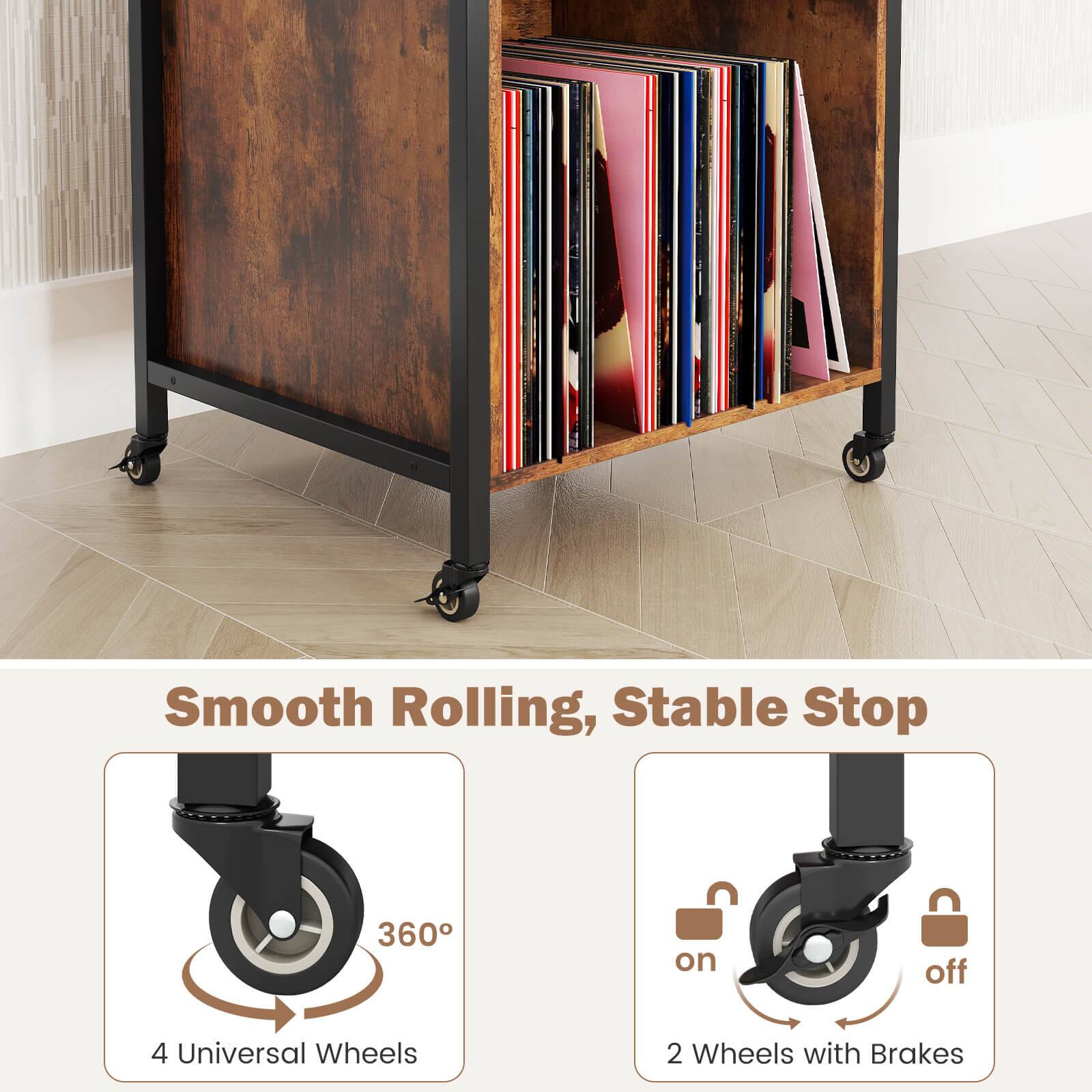 Smooth Rolling, Stable Stop

4 Universal Wheels

360°

2 Wheels with Brakes

on

off