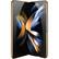 Alt View 12. SaharaCase - Marble Series Case for Samsung Galaxy Z Fold4 - Blue/Gold.
