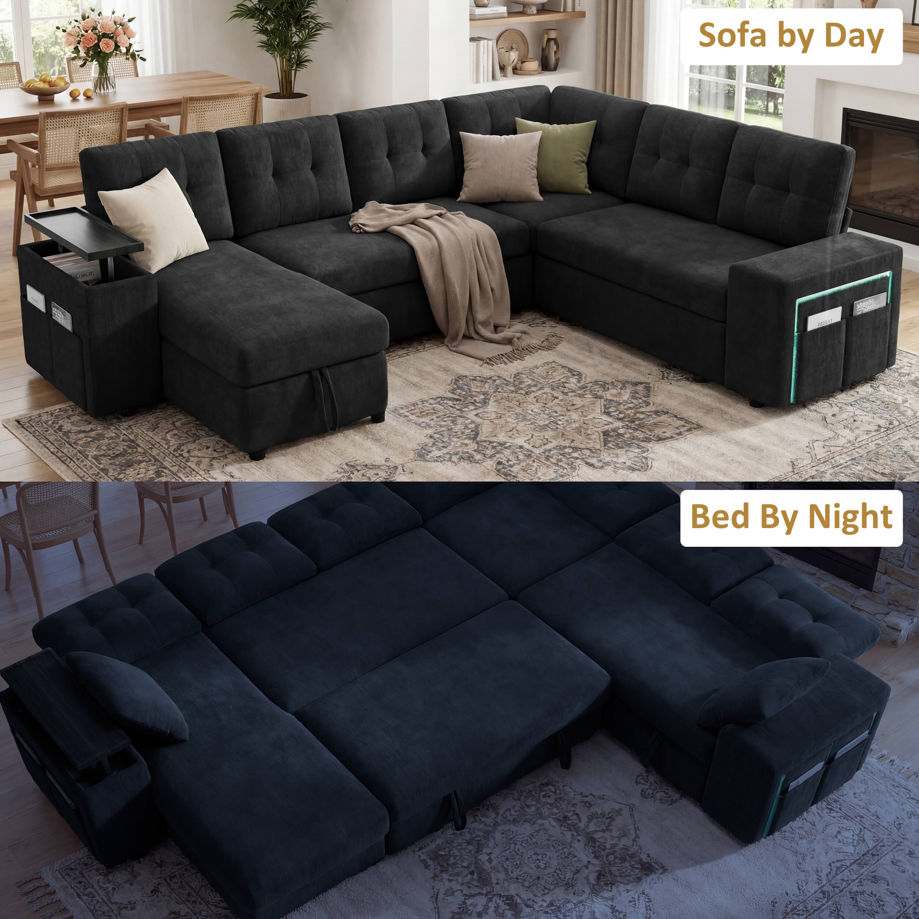 Sofa by Day  
Bed By Night