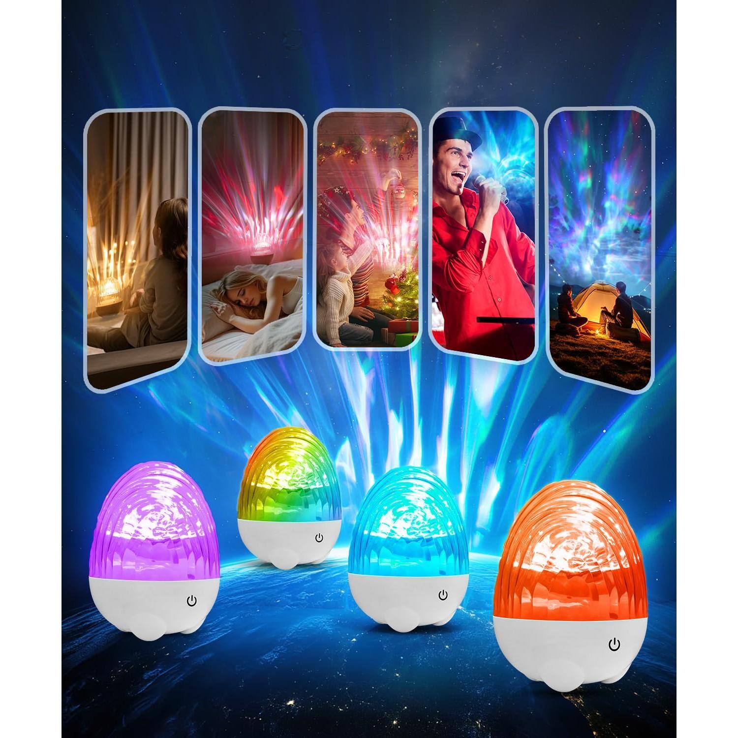 Alt View 2. The Best Inks - Northern Lights Projector For Bedroom  13 Light Effects Aurora Ceiling Night Mood Lighting With Remote Control Adults - Default.