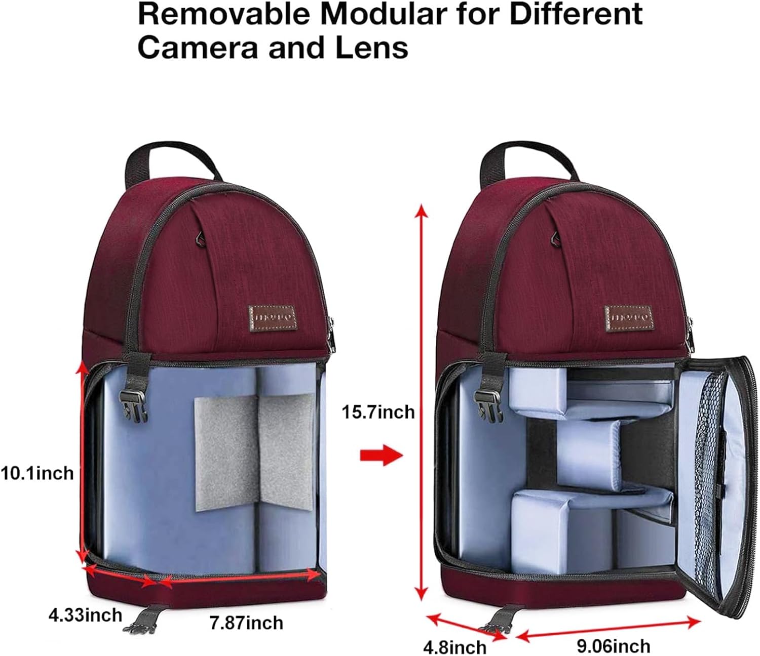 Removable Modular for Different Camera and Lens

15.7inch
10.1inch
4.33inch
7.87inch
4.8inch
9.06inch