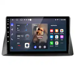 Junsun - 4Core 2+32GB Android14 carplay 10"Car Stereo Radio GPS Navi FM RDS DSP SWC BT For Honda Accord 2008-2012 - Black