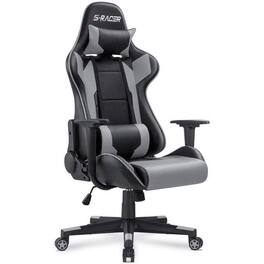 Homall - Ergonomic & Lumbar Support Swivel Gaming Chair - Gray
