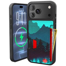 Smartish - iPhone 18 Pro Max/17 Pro Max Wallet Case - Wallet Slayer Vol 2 - Card Holder w/ Card Kickstand - Mountains - Moving Mountains