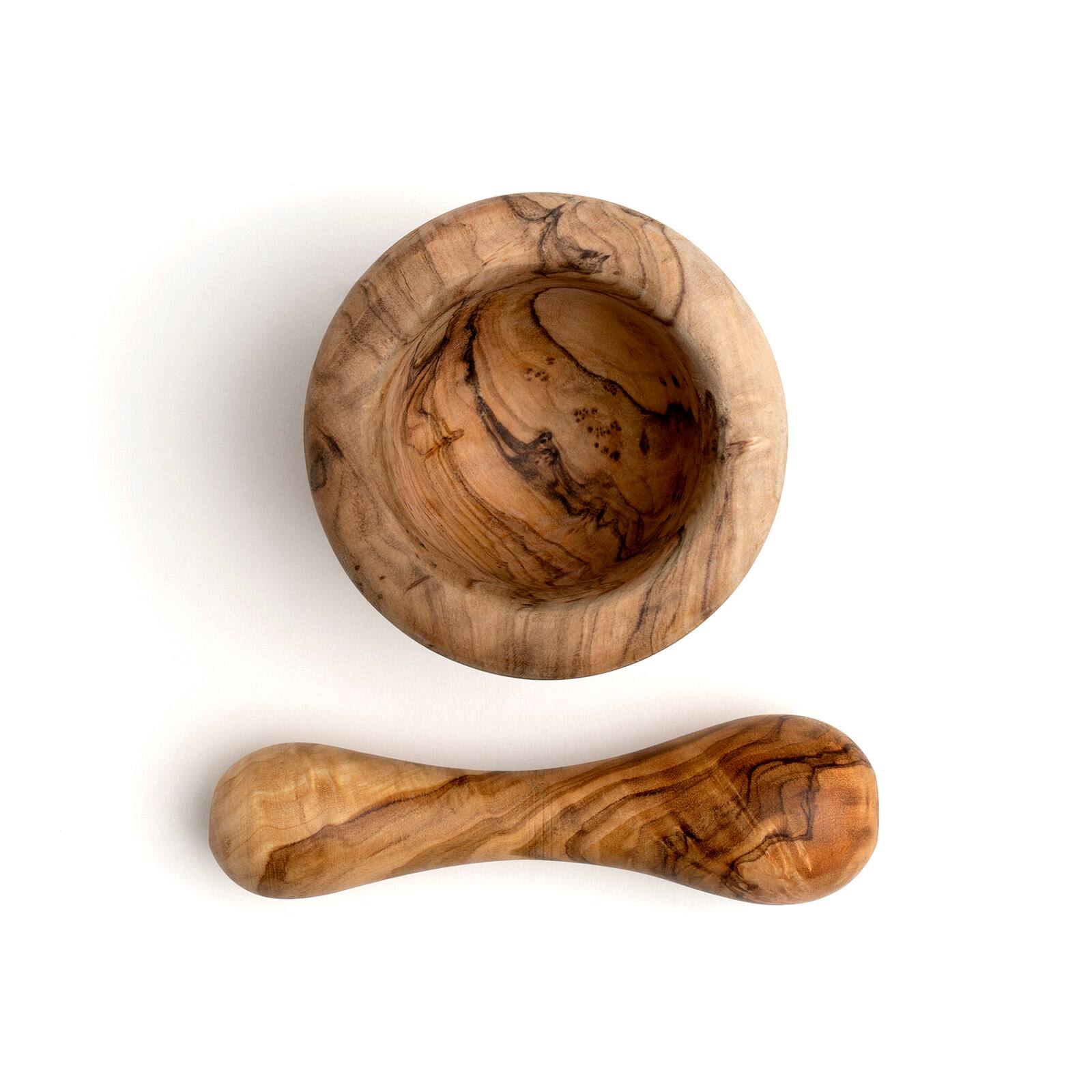 Alt View 1. Berard - Handcrafted Olivewood Mortar and Pestle Set, 2.75-Inch - Brown.