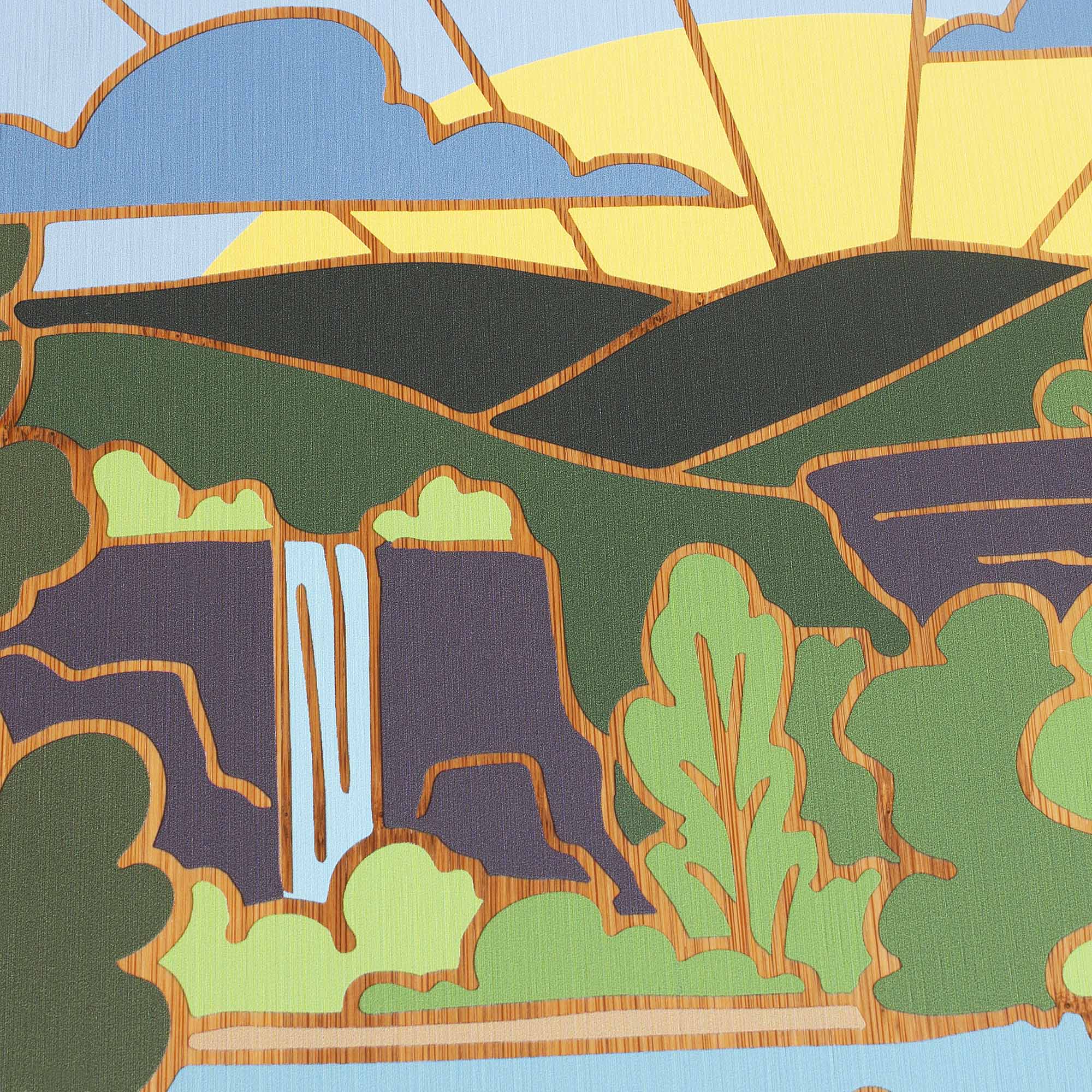Alt View 1. Totally Bamboo - Arkansas Cutting Board with Artwork by Summer Stokes.