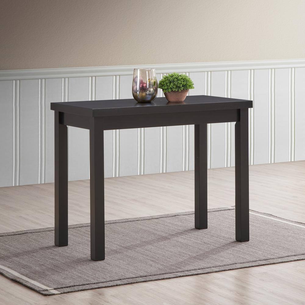 Left. Carolina Chair & Table - Waverly Thick Top Bar Table - Antique Black - Antique Black.