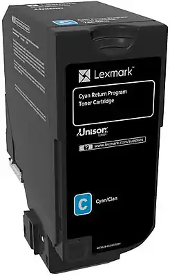 Lexmark - 74 Standard Yield, Return Program Toner Cartridge - Cyan