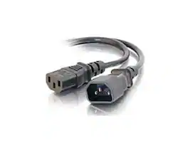 C2G - 03145 4 Feet Power Extension Cable - 1 x Power IEC 320 EN 60320 C13 Female, 1 x power IEC 320 EN 60320 C14 Male - Black