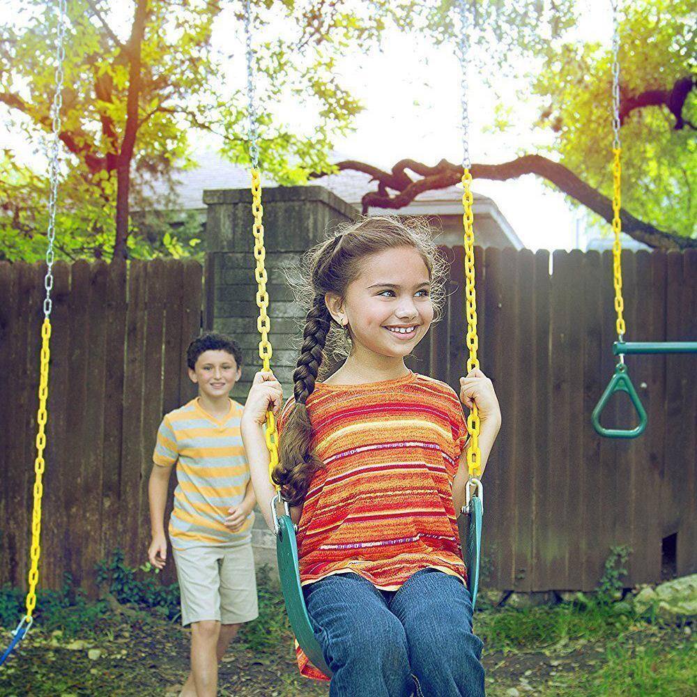 Alt View 3. Winado - Heavy Duty Chain Plastic Coated Swing Seat Replacement Swing Set Accessories for Outdoor Backyard.