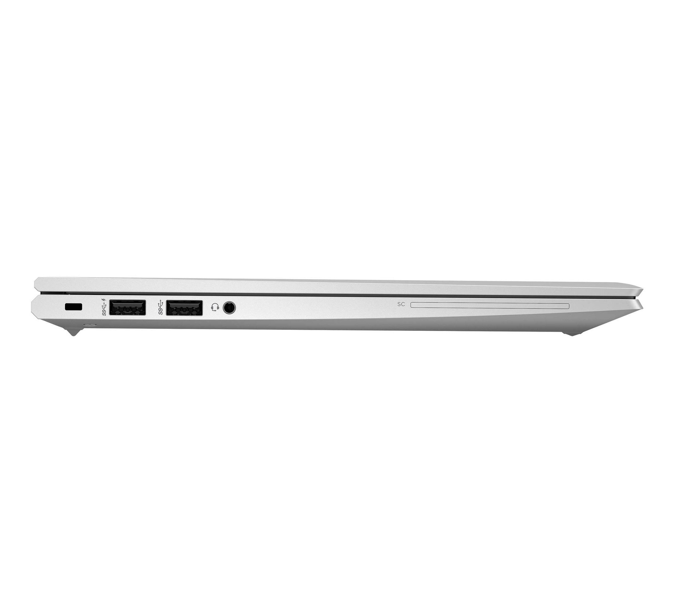 Angle. HP - HP EliteBook 845 G7 AMD Ryzen 5 Pro 4650U 2.1GHz, 16GB, 512GB SSD, 14inch FHD, Windows 11 Pro (Refurbished) - Silver.