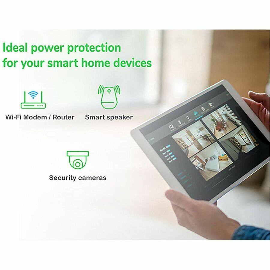 Alt View 5. APC - APC Back UPS, 750VA/410W, Tower, 120V, 4x NEMA 5-15R outlets, USB Type A + C Ports, User Replaceable Battery - Tower - 6 - Black.