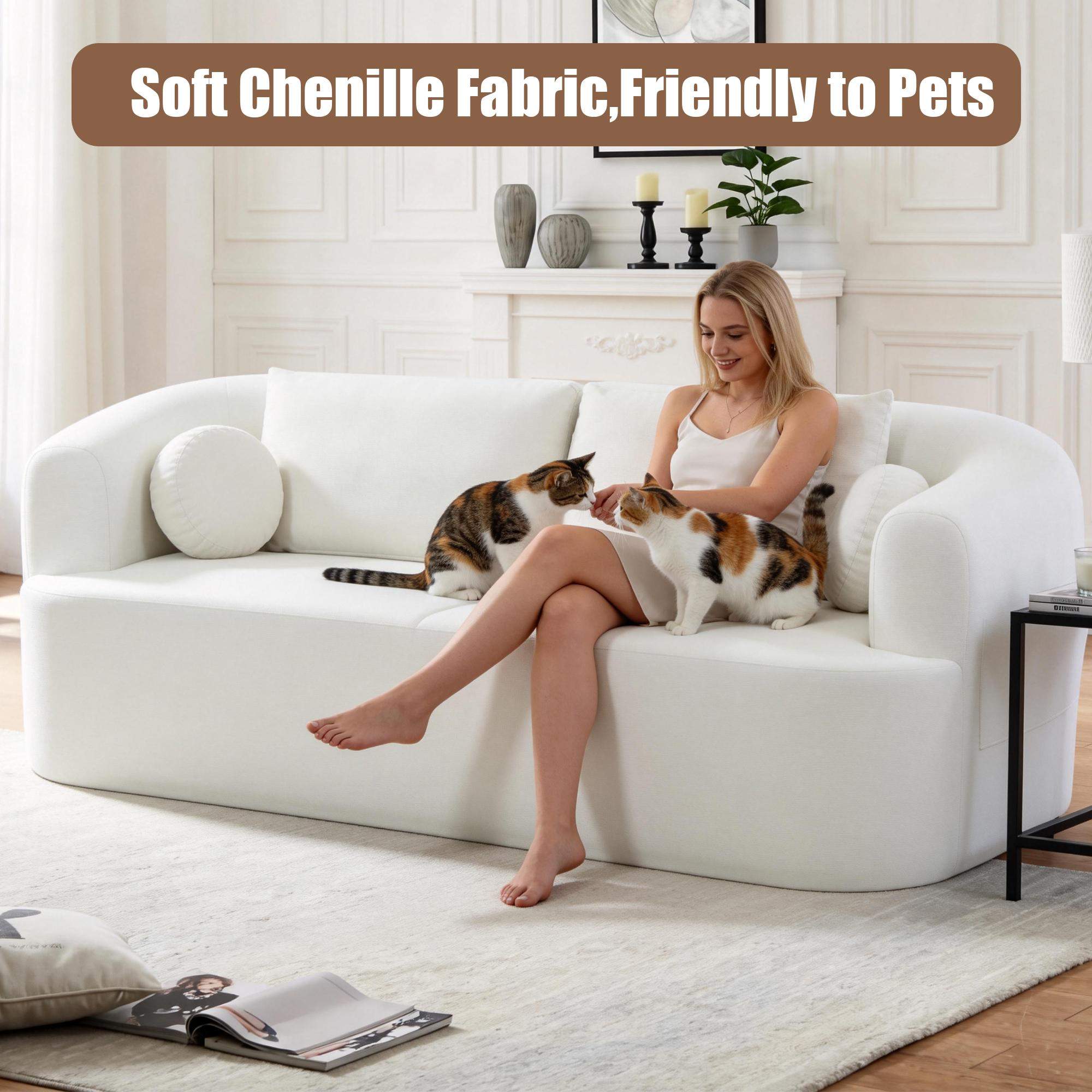 Soft Chenille Fabric, Friendly to Pets
