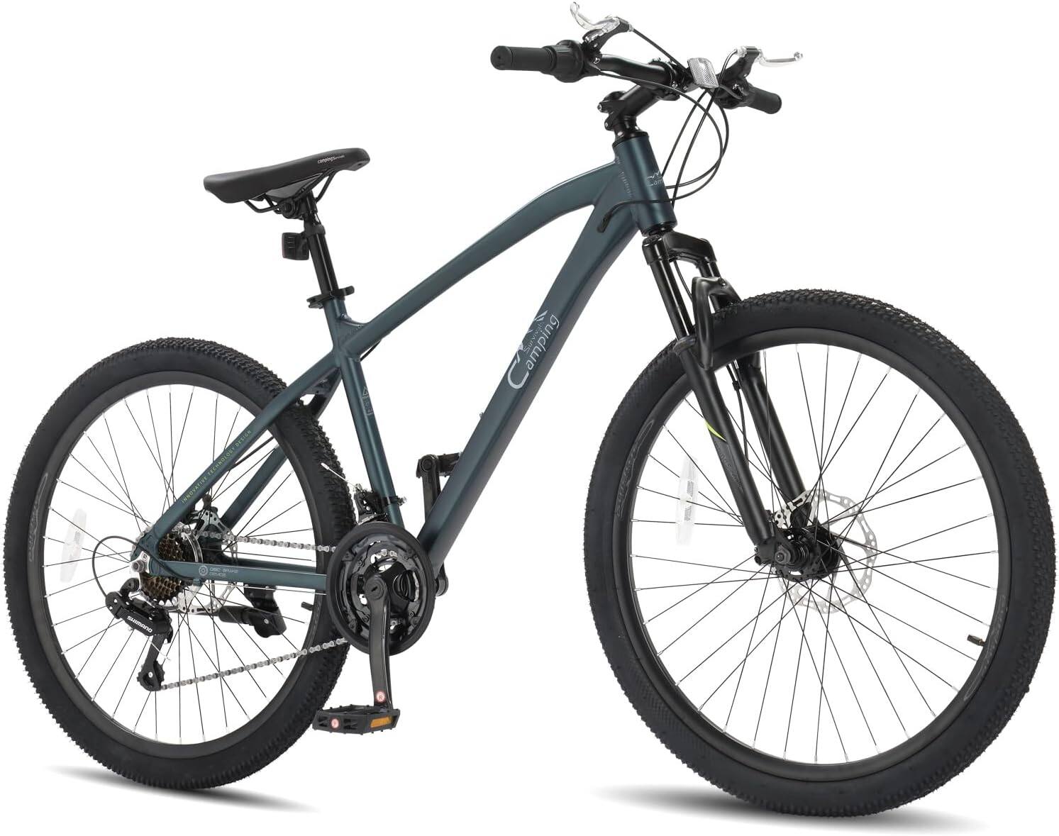 Front. Winado - 27.5" Mountain Bike Aluminum Bicycle with Ultralight Aluminum Frame, Powerful Mechanical - Gray.