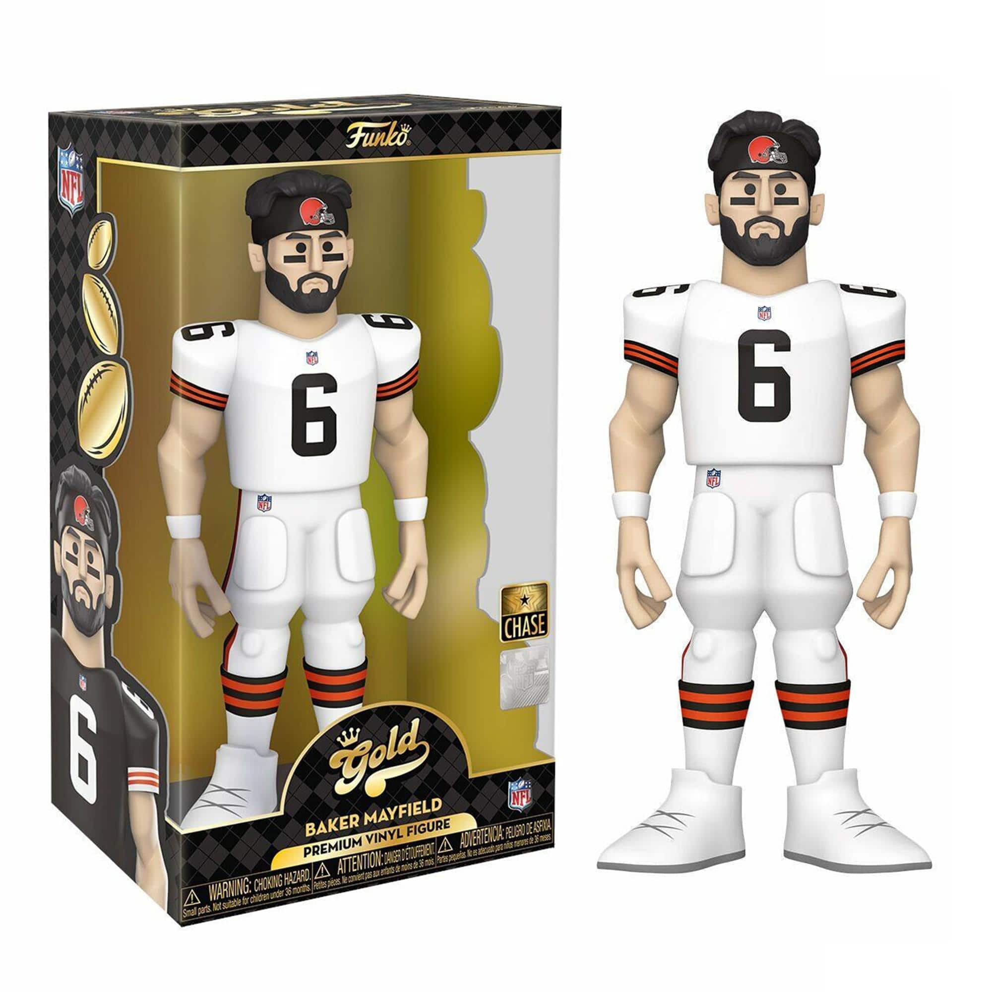 Cleveland Browns NFL Funko 12 Inch Vinyl Figure | Baker Mayfield Chase - Gold price history on PriceWatchPro