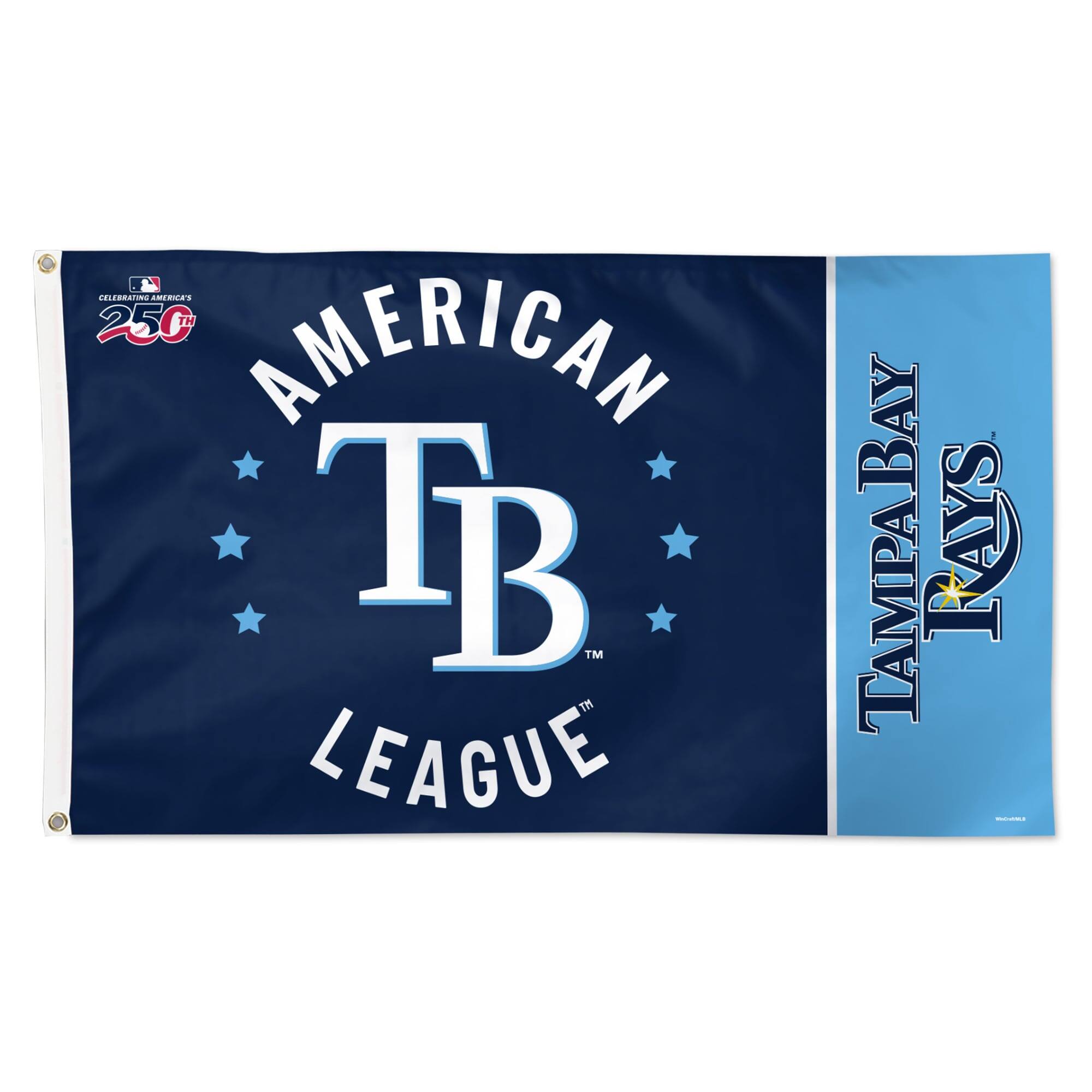 CELEBRATING AMERICA'S 250TH AMERICAN TB LEAGUE TAMPA BAY RAYS