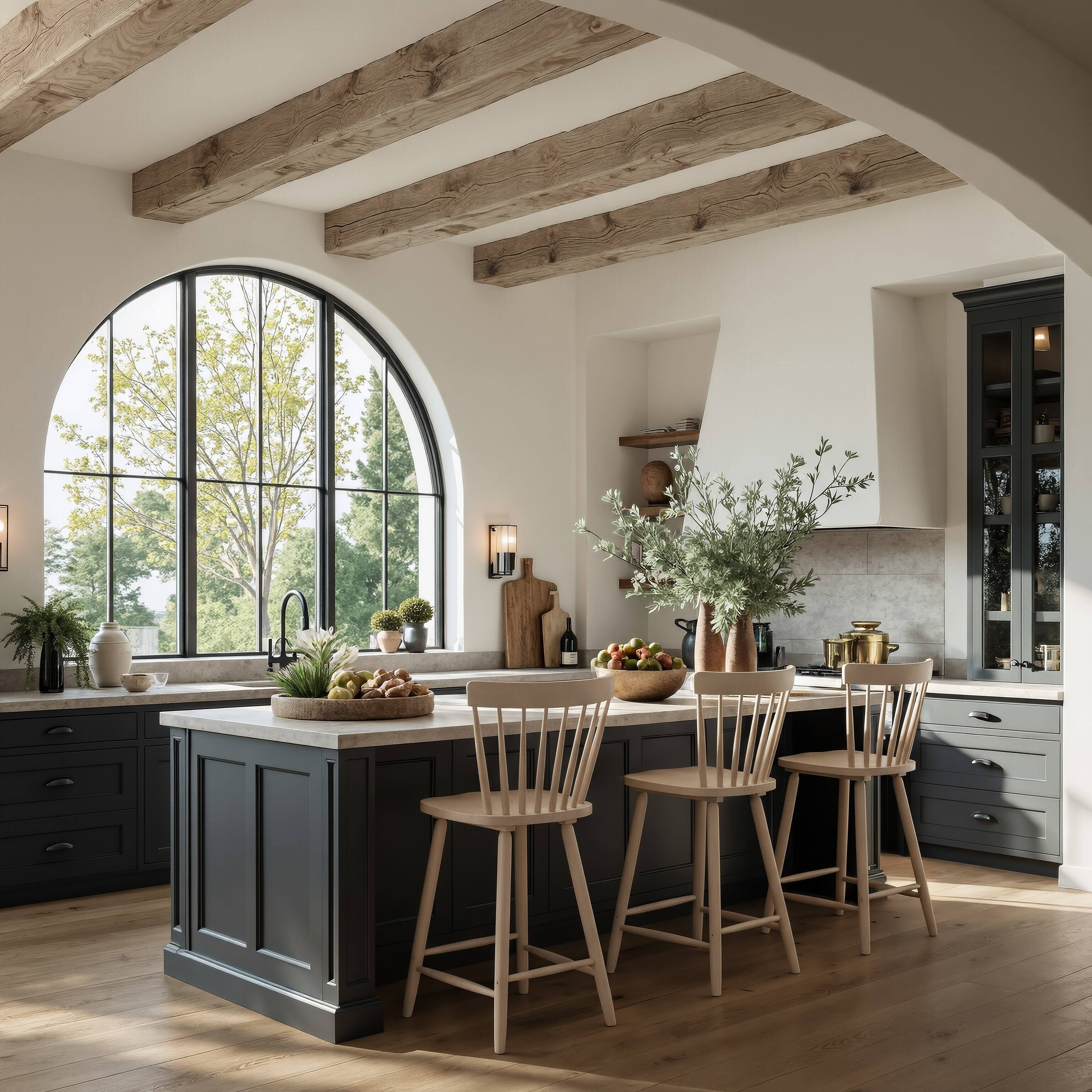 Angle. Hivvago - Tyce Counter Stool (Set of 2) Natural - Natural.