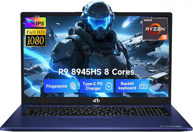 IPS SUPER CLEAR
Full HD 1080
AMD RYZEN 9 R9 8945HS 8 Cores
Fingerprint
Type-C PD Charger
Backlit keyboard