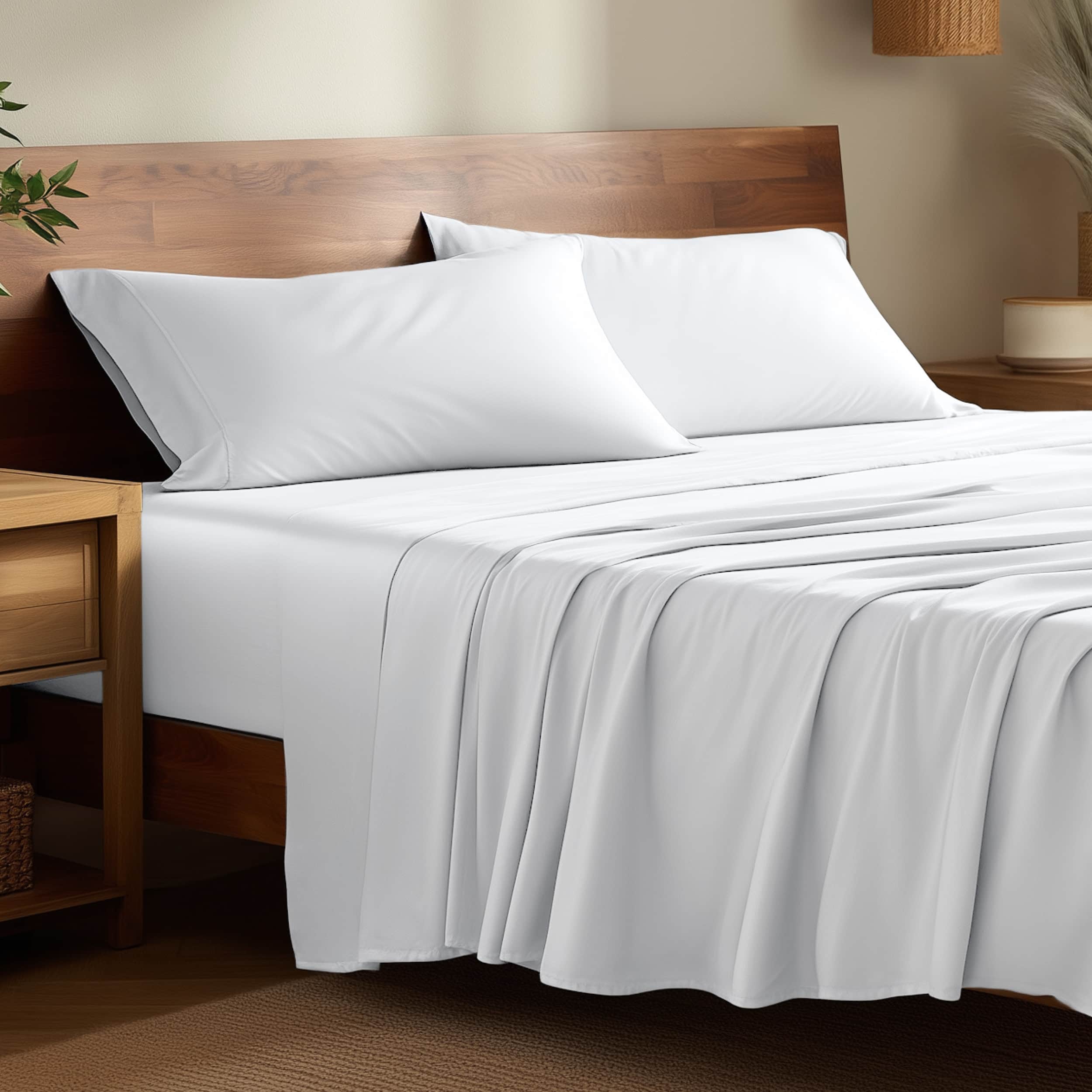 Bare Home - Bamboo Sheet Set - White