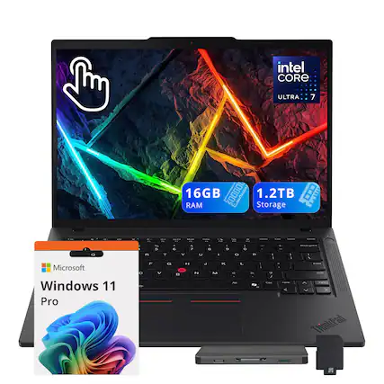 Intel Core Ultra 7
16GB RAM
1.2TB Storage
Microsoft Windows 11 Pro