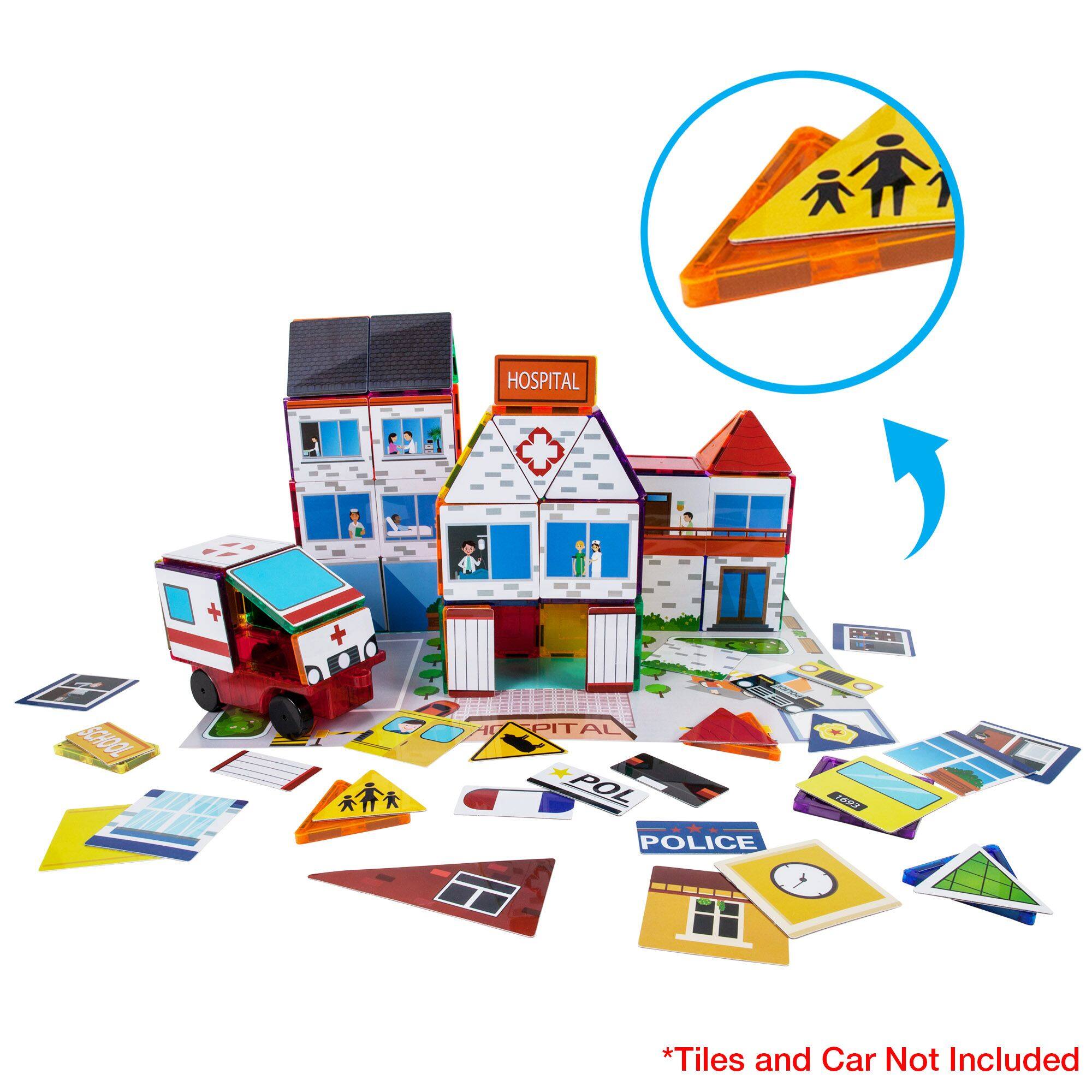 HOSPITAL  
SCHOOL  
POLICE 200M2  
*Tiles and Car Not Included