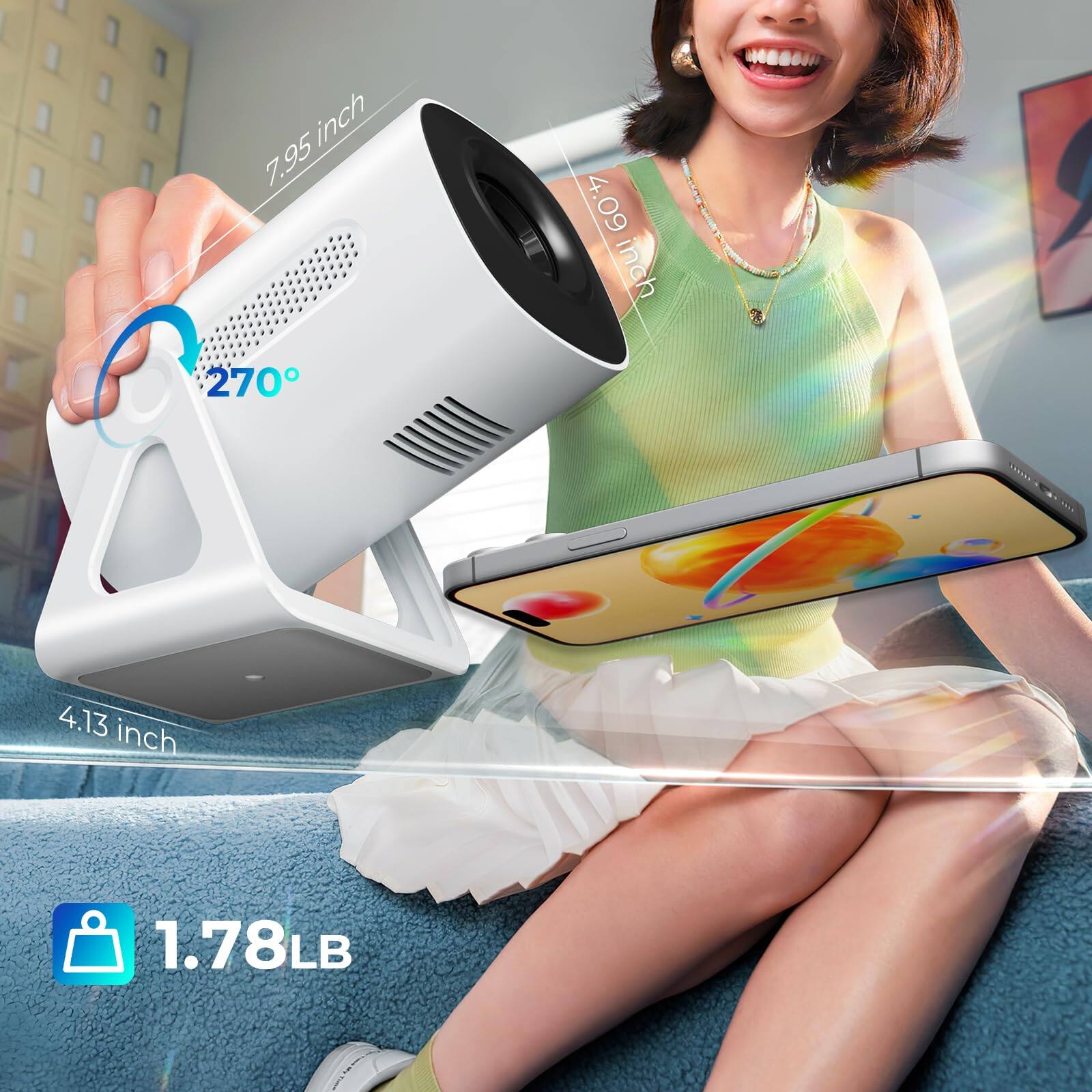 7.95 inch, 4.09 inch, 270, 4.13 inch, 1.78LB