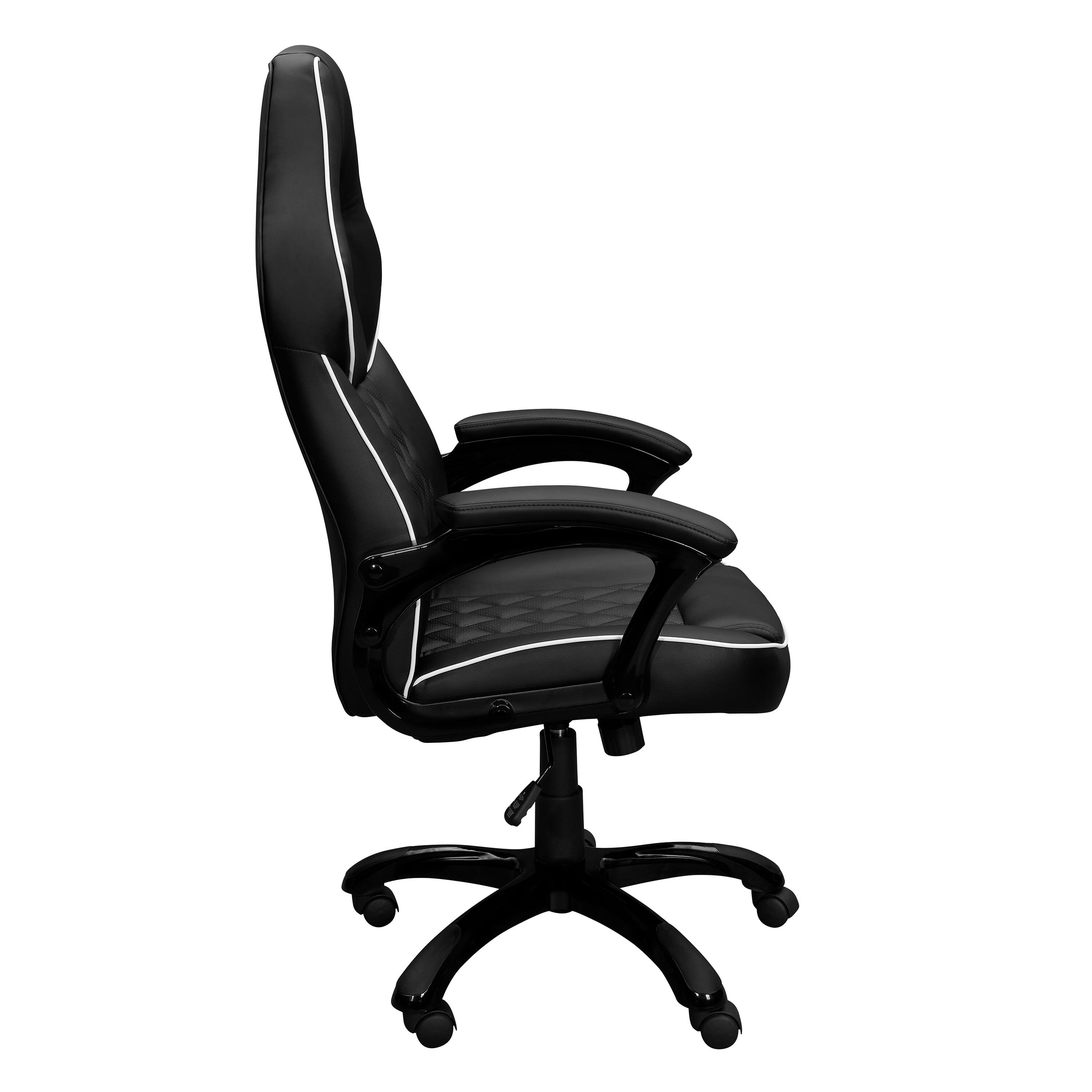 Back. Forest'nSky - High-Back Executive Sport Race Office Chair, Black Ergonomic Racing Style - Black.