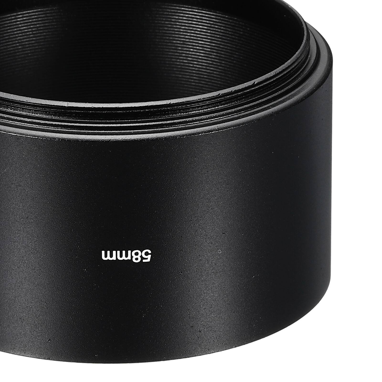 Alt View 2. Unique Bargains - 58mm Long Focus Frosted Anti-reflective Lens Hood for Nikon/Fuji/Pentax/Leica - Black.