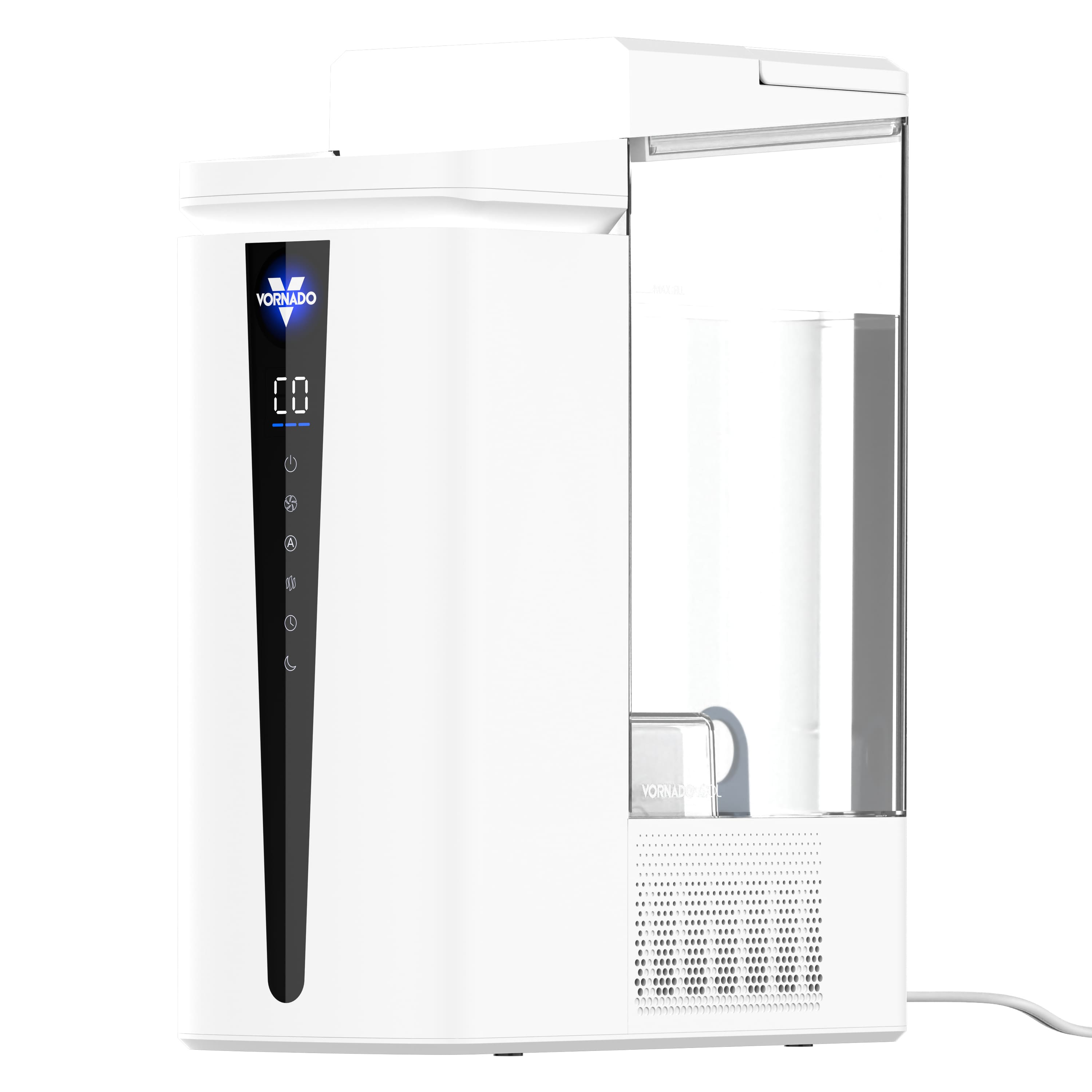 Vornado - MISTIC 6 Ultrasonic Humidifier, Top-Fill, Aromatherapy, Warm or Cool Mist Humidifier, Automatic Humidity Control - White - Front_Zoom