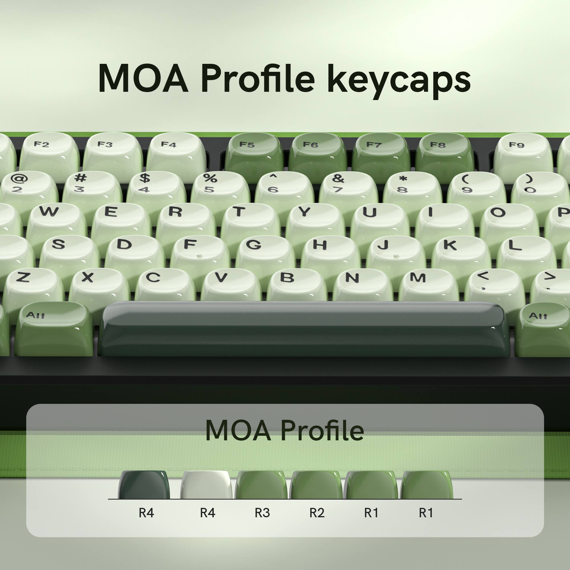 Womier PBT Keycap Set, MOA Profile Dye Sub Custom Keyboard Keycap for ...