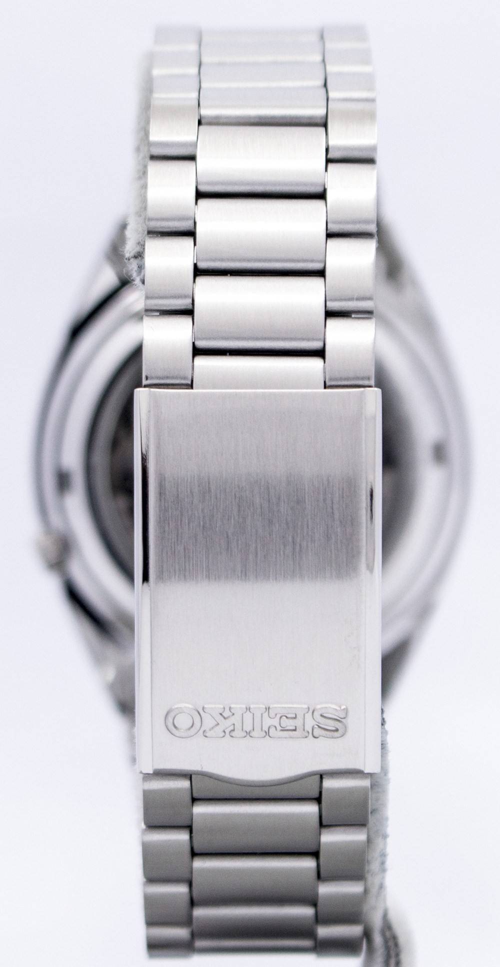 Back. Seiko - Seiko 5 Automatic SNXS79K1 Mens Watch 21 Jewels Stainless Steel Black Dial Date/Day Display 30M - Silver/Black.