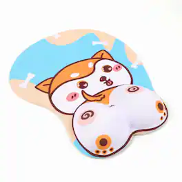 Stock Preferred - Ergonomic 3D Gel Mouse Pad – Funny Anime Butt Wrist Rest - Multi